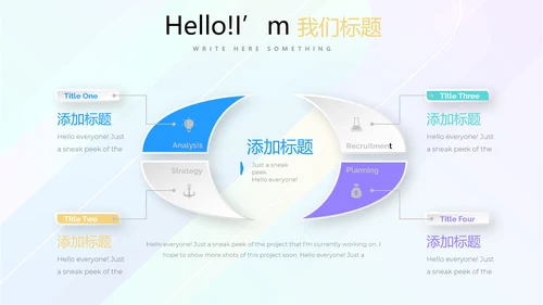 简约时尚企业培训管理商务风通用PPT动态模板