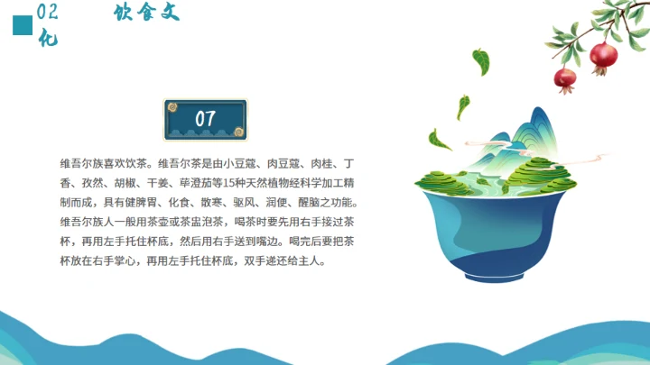 少数民族维吾尔族介绍通用PPT模板