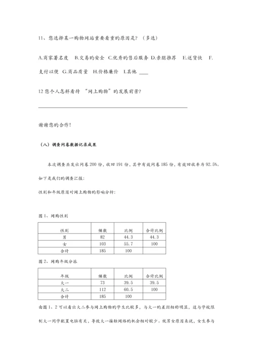 大学生网上购物状况调查报告.docx