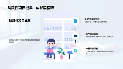 教育项目执行年报PPT模板