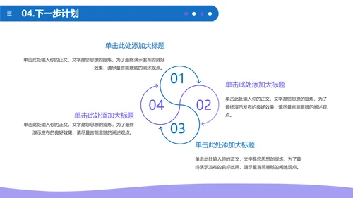 蓝色简约通用工作汇报PPT模板