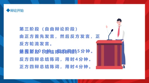 团体辩论赛超级辩论赛红蓝辩论赛PPT模板