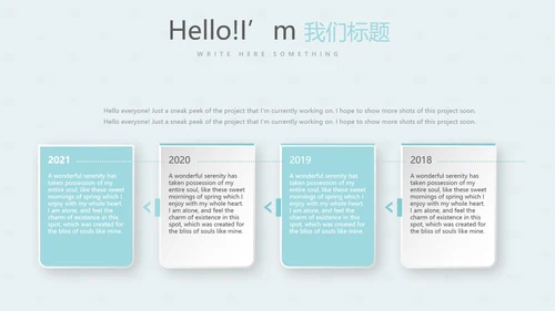 蓝色护士述职报告动态PPT模板