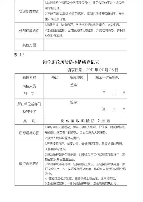 廉政风险防控机制建设防控措施阶段工作方案