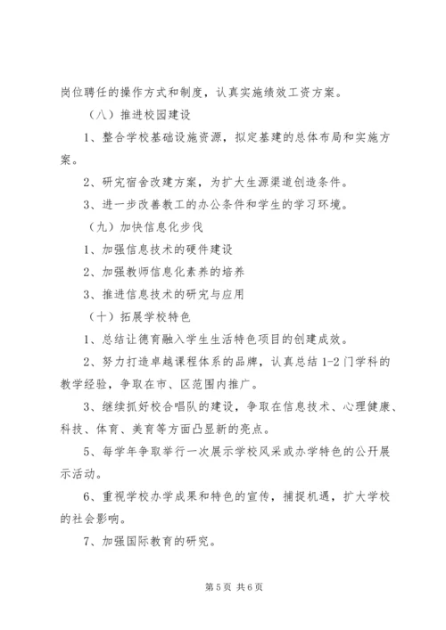 波扬民办中学学年工作计划要点.docx