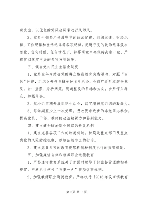 学校党风廉政建设责任书(分管).docx