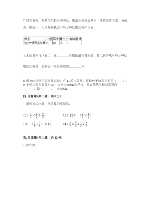 小学数学六年级上册期末考试试卷及完整答案（必刷）.docx