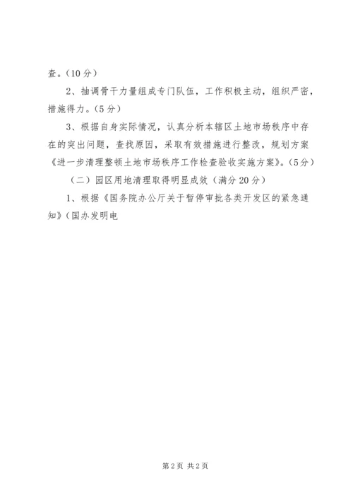 进一步清理整顿土地市场秩序工作检查验收实施方案 (2).docx