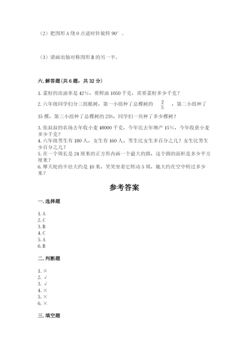 小学六年级数学上册期末卷含完整答案【典优】.docx