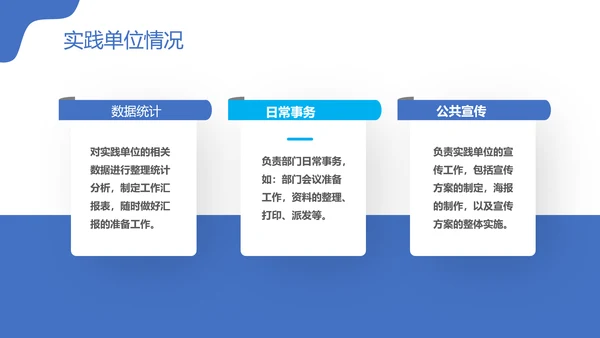 毕业生社会实践汇报PPT模板