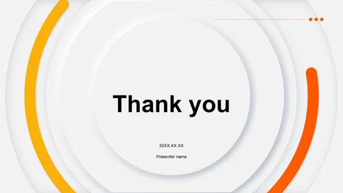 橙色简约风通用行业产品发布会PPT主题
