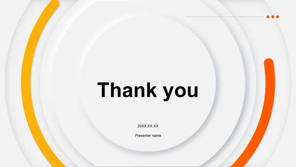 橙色简约风通用行业产品发布会PPT主题