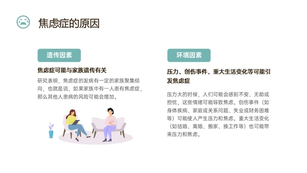 蓝色简约什么是焦虑症焦虑科普ppt