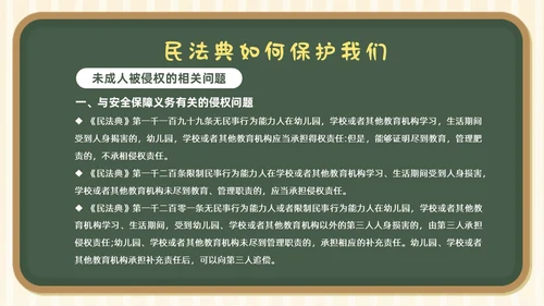 民法典进校园学生学习民法典法律知识教育PPT课件