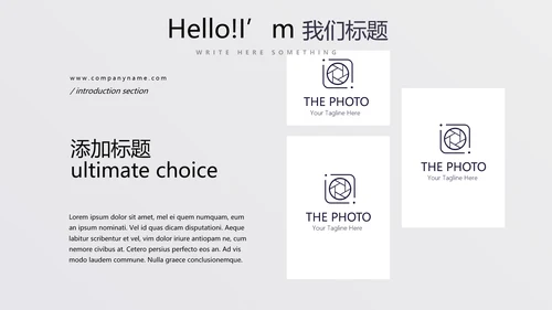 时尚创意公司产品介绍宣传通用PPT动态模板