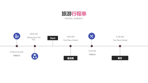 简约度假旅游业务旅行社宣传动态PPT模板