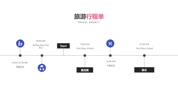 简约度假旅游业务旅行社宣传动态PPT模板