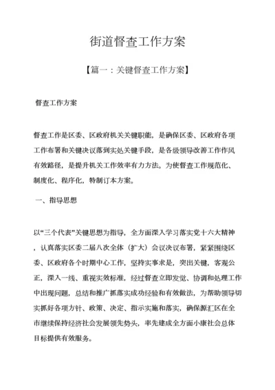 活动专项方案之街道督查工作专项方案.docx