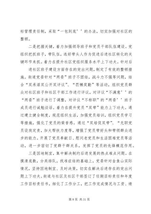 金鱼山社区党组织整改提高实施方案.docx