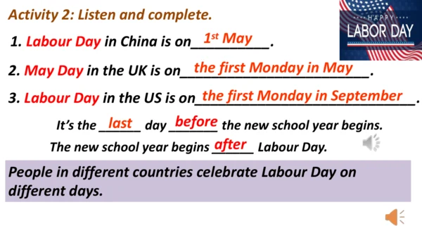外研版九年级上册Module 2 Public holidays Unit 1听说课件＋音频(共23