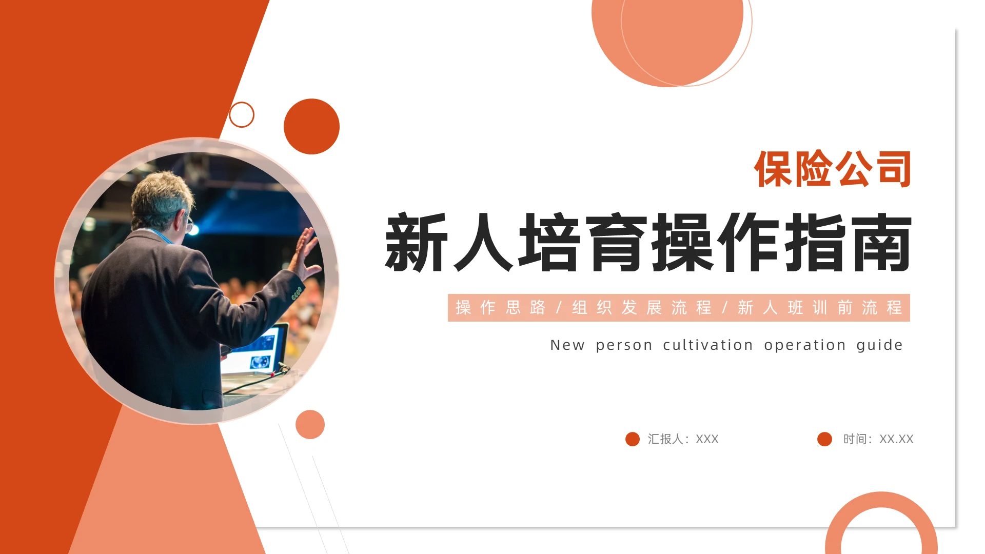 橙红商务保险新人培育操作指南新人培训PPT