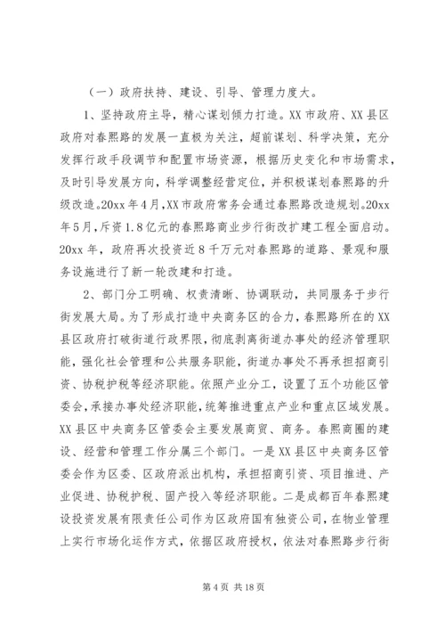 商业街考察报告.docx