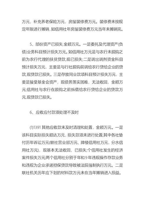 2021财务检查自查报告范文