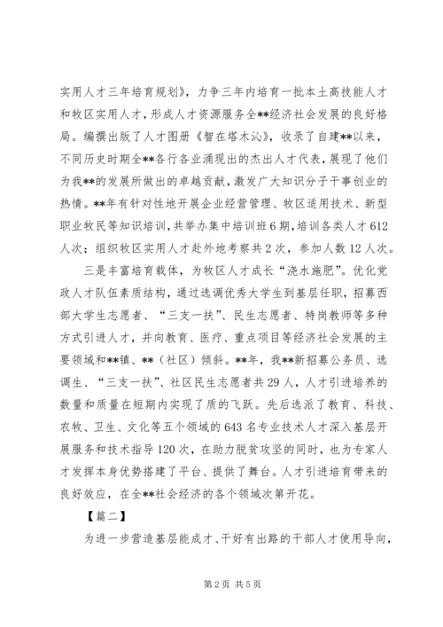 人才工作的经验文章三篇.docx