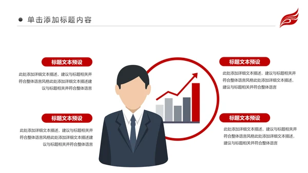 红色财务数据经营分析报告会计工作总结PPT