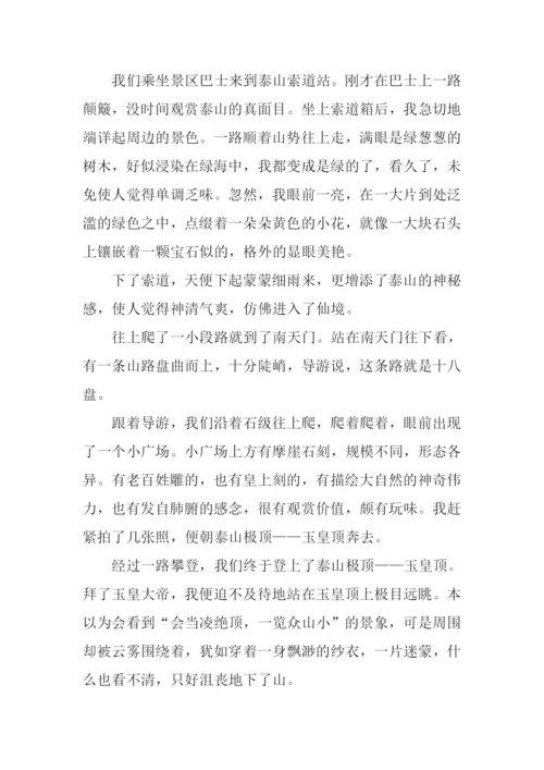 小学生作文泰山游记.docx
