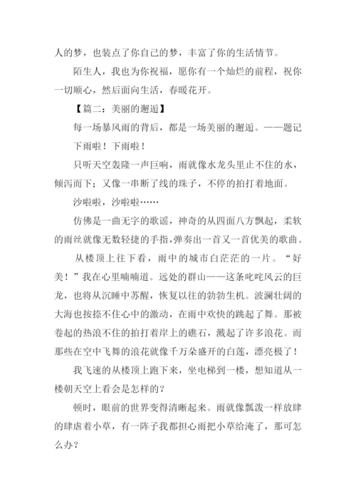 以邂逅为题的作文.docx
