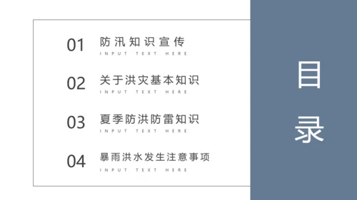 防洪救灾汛期防汛教育PPT