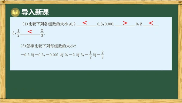 人教版数学（2024）七年级上册1.2.5 有理数的大小比较 课件(共18张PPT)