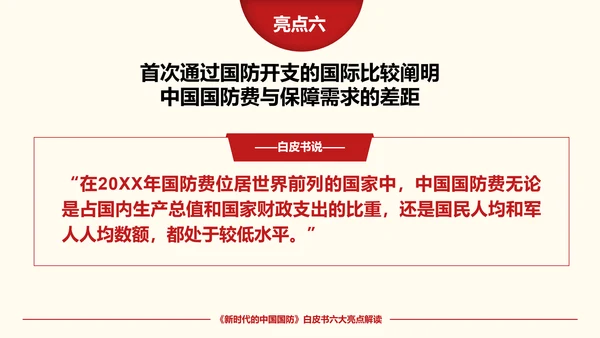 新时代的中国国防PPT教学模板