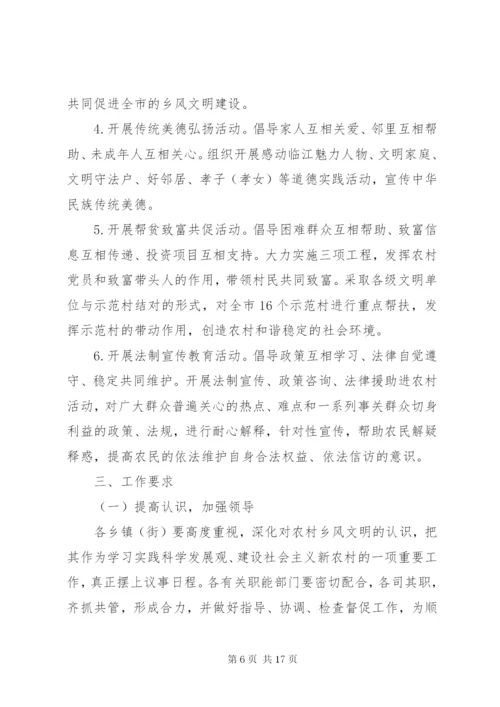 村级乡风评议活动记录范文.docx