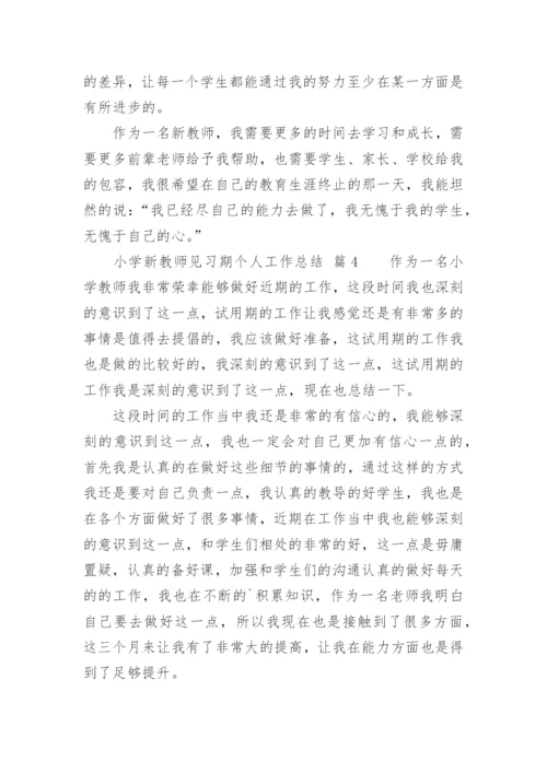 小学新教师见习期个人工作总结.docx