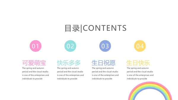 生日快乐电子相册动态PPT模板