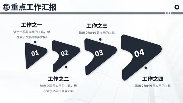 黑白色会议工作汇报年终总结述职答辩升职竞聘报告PPT模板