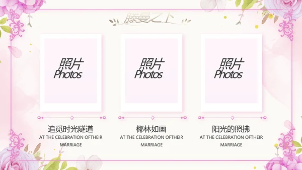 唯美我们结婚啦婚礼纪念册动态PPT
