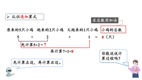 第五单元 第9课时 连加、连减教学课件(共27张PPT)一年级数学上册 人教版