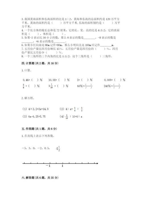 小升初六年级期末试卷附参考答案（培优b卷）.docx