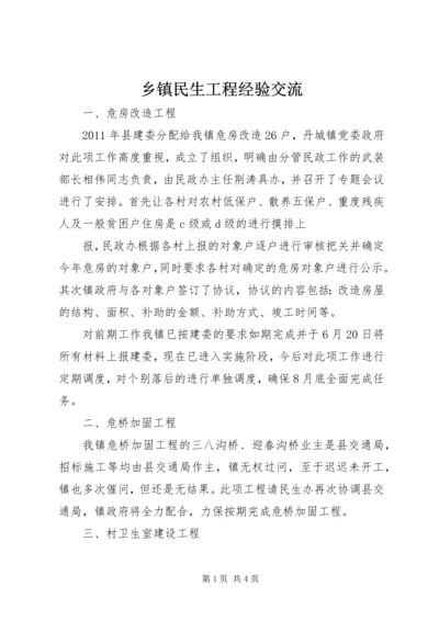 乡镇民生工程经验交流.docx