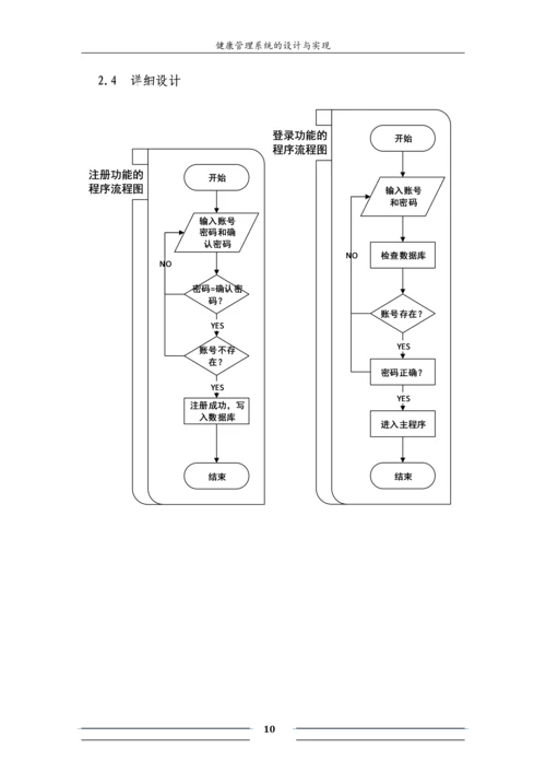 软工导论实验报告-健康管理系统的设计与实现.docx