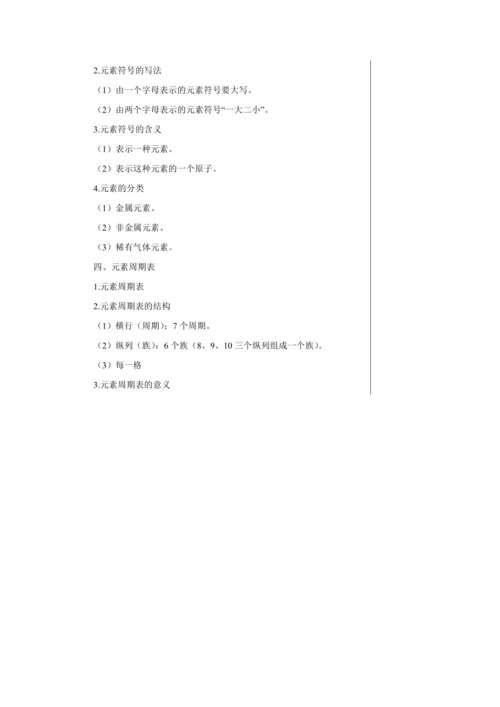 【轻松备课】人教版化学九年级上册第三单元课题3 元素 教学详案