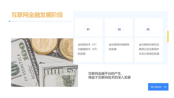 金融业银行与互联网发展趋势关系货币PPT模板