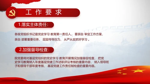 党支部党史学习教育工作总结动态PPT
