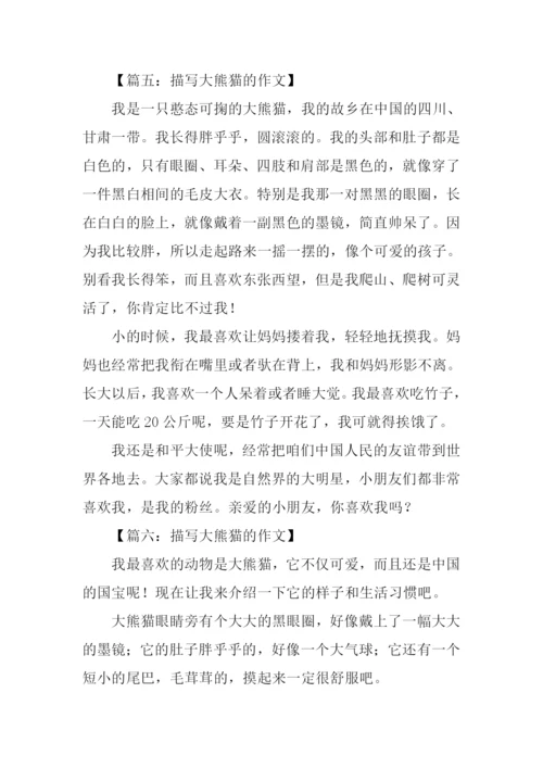 描写大熊猫的作文.docx