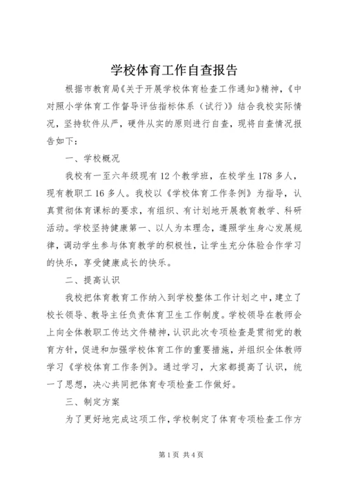 学校体育工作自查报告 (2).docx