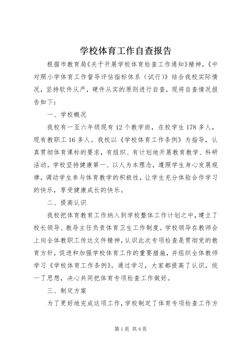 学校体育工作自查报告 (2).docx