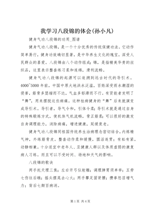 我学习八段锦的体会(孙小凡) (4).docx